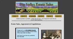 Desktop Screenshot of bigvalleyestatesales.com