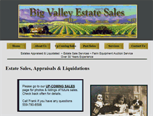 Tablet Screenshot of bigvalleyestatesales.com